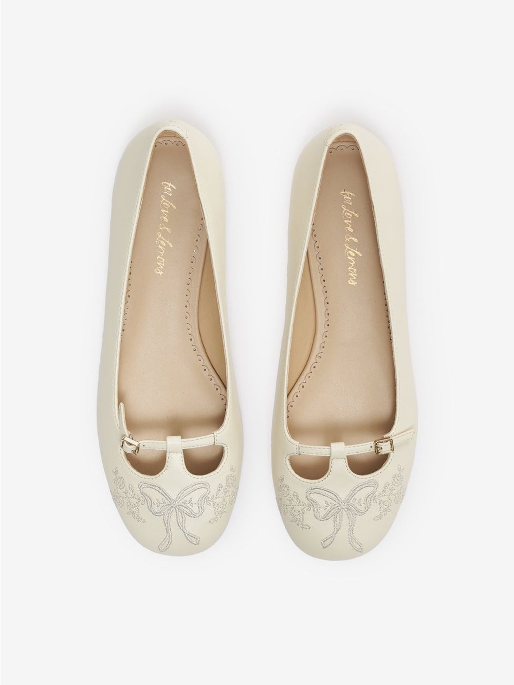 For Love & Lemons Amelia Ballet Flats | Cream | EU 36 ( US 5-5.5 ) | NWT in box